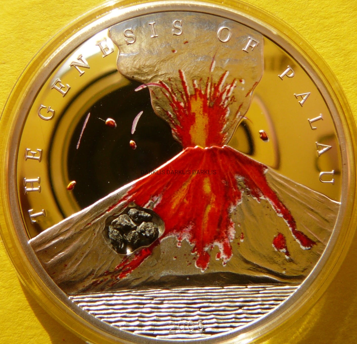 5$ PALAU 2006 ERUPCJA SKAŁA WULKANICZNA KOLOR