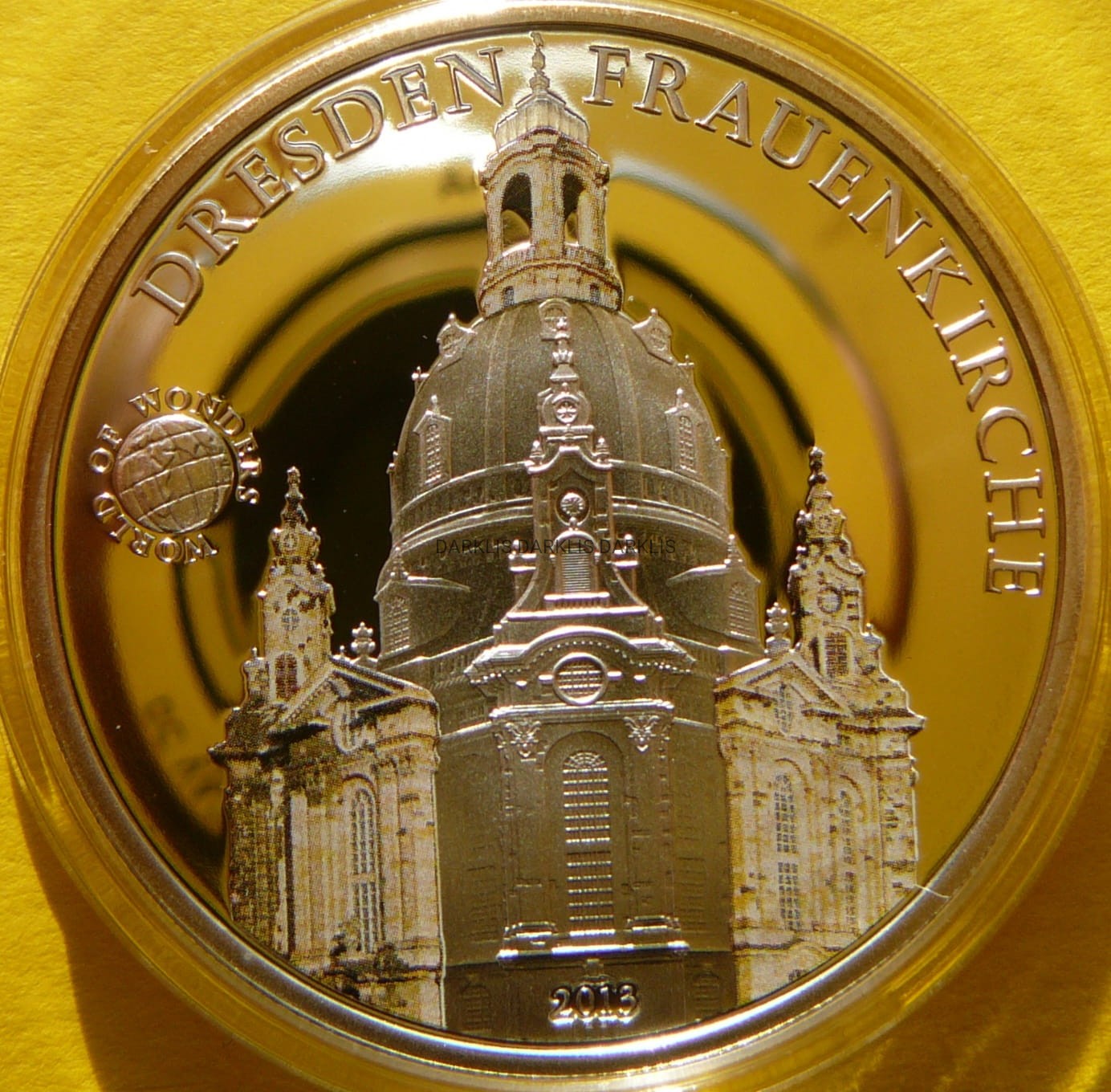 5$ PALAU 2013 DREZNO KOŚCIÓŁ MARII PANNY CUDA ŚWIATA +CER