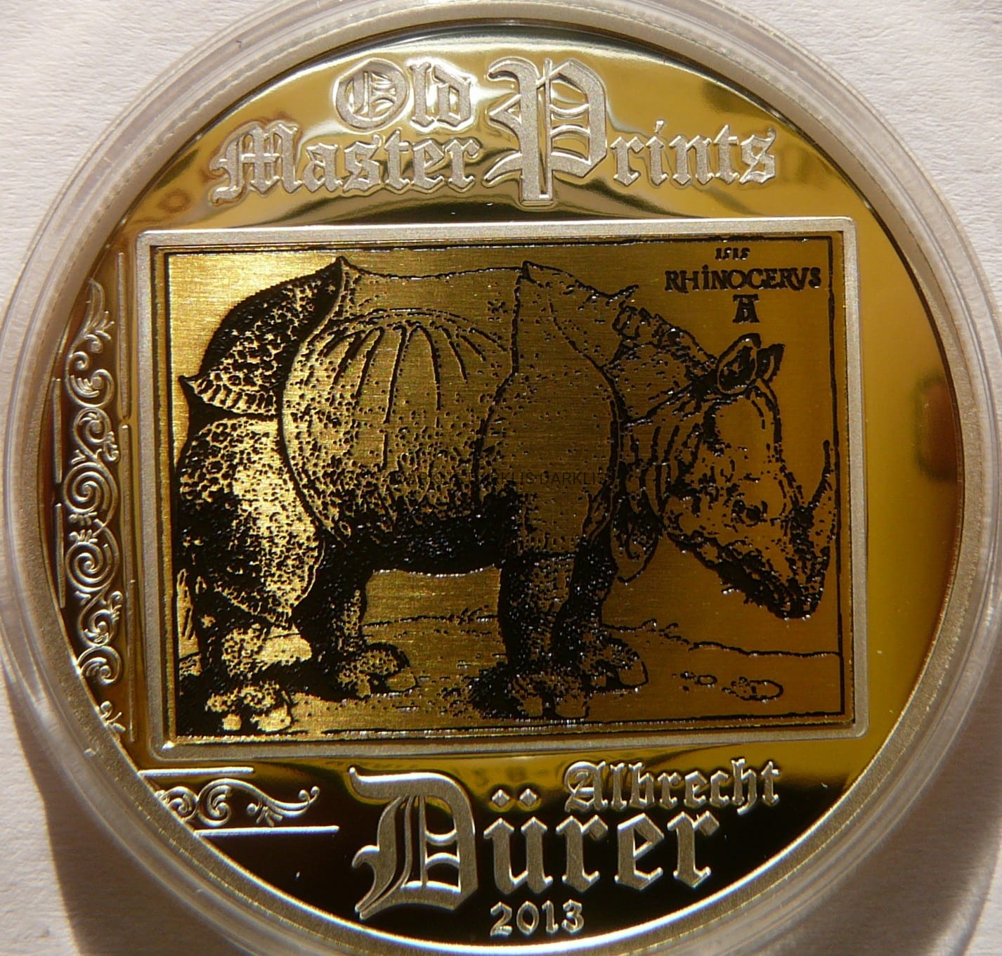 5$ COOK ISL 2013 NOSOROŻEC ALBRECHT DURER +CER