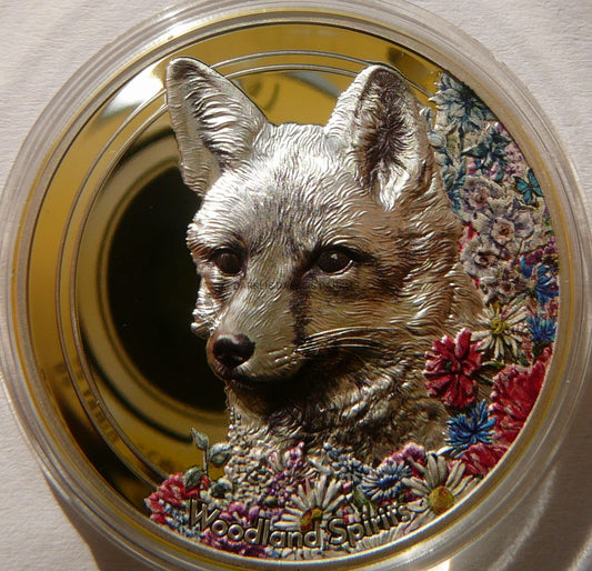 500 TUGRIK MONGOLIA 2018 LIS FOX LEŚNE DUCHY +CER