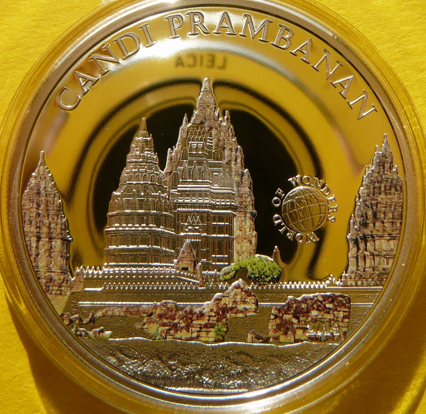 5$ PALAU 2014 INDONEZJA ŚWIĄTYNIA PRAMBANAN CUDA ŚWIATA +CER