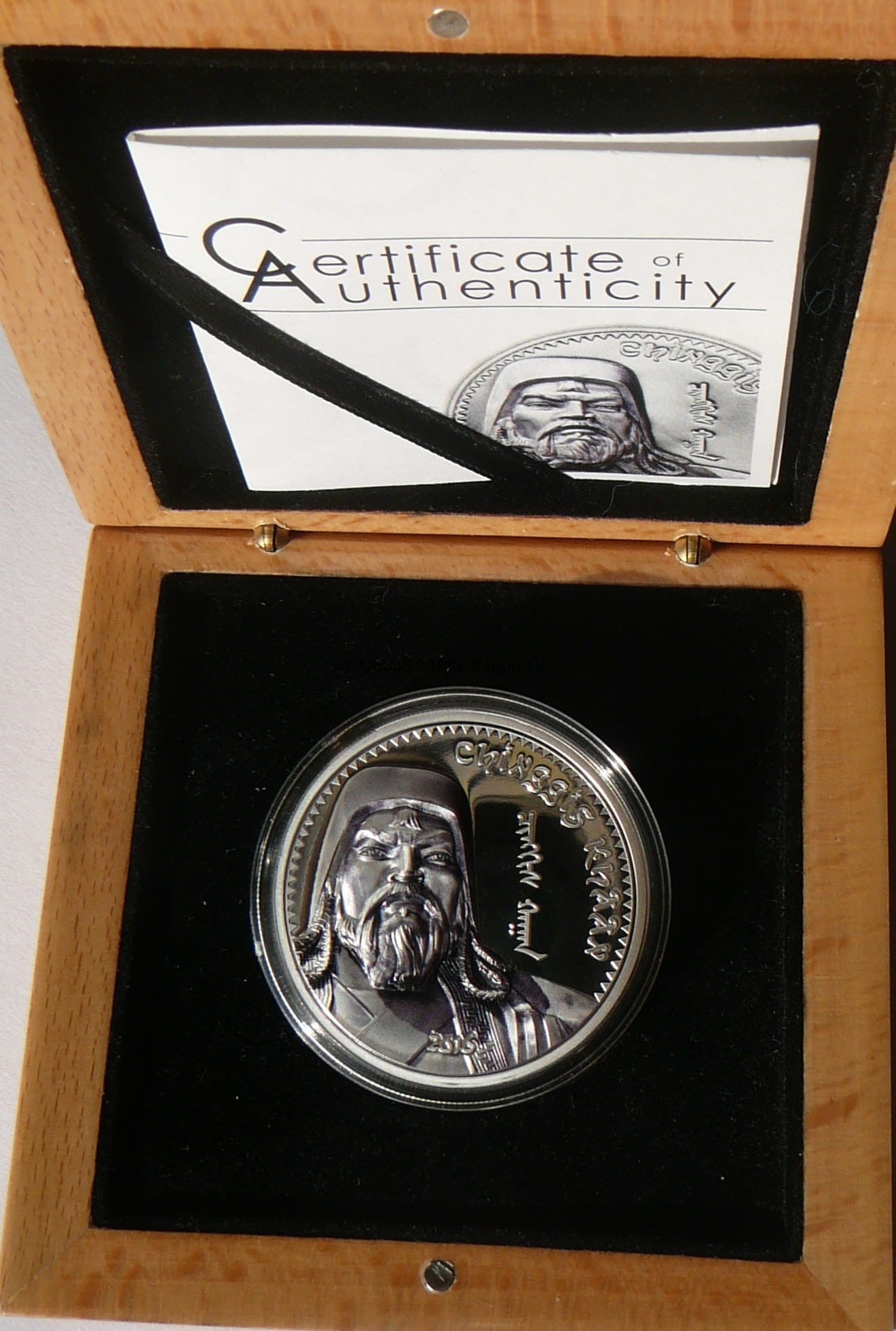 1000 TUGRIK MONGOLIA 2016 CHINGGIS KHAAN KOLOR