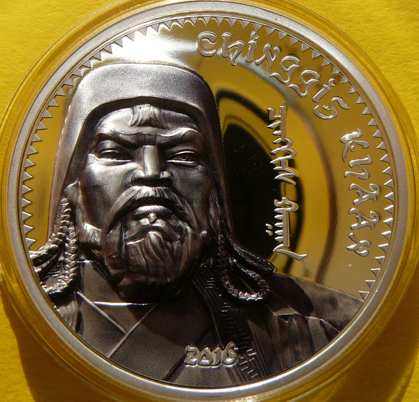 1000 TUGRIK MONGOLIA 2016 CHINGGIS KHAAN KOLOR