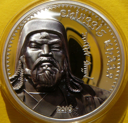 1000 TUGRIK MONGOLIA 2016 CHINGGIS KHAAN KOLOR
