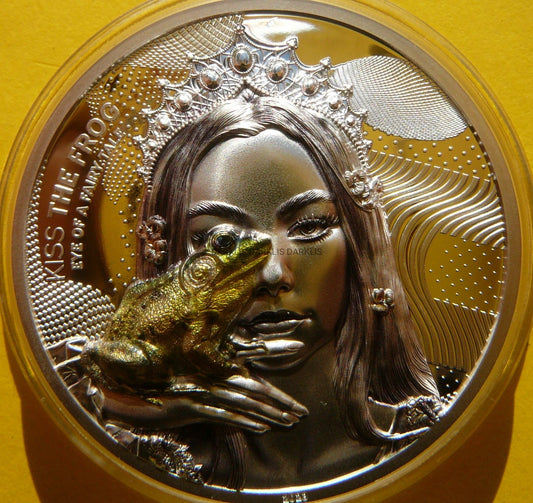 10$ COOK ISL 2023 POCAŁUJ ŻABĘ HIGH RELIEF 2Oz