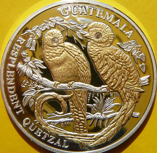 10$ LIBERIA 2005 KWEZAL HERBOWY SREBRO 99 +BRYLANT