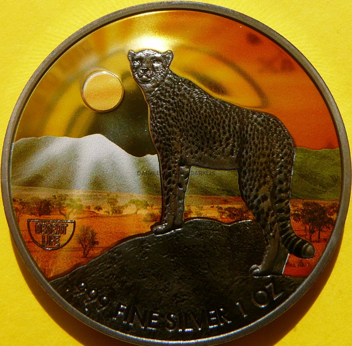 2$ NIUE 2020 GEPARD GRZYWIASTY PUSTYNIA RUTHEN Ag 999 Oz +CE