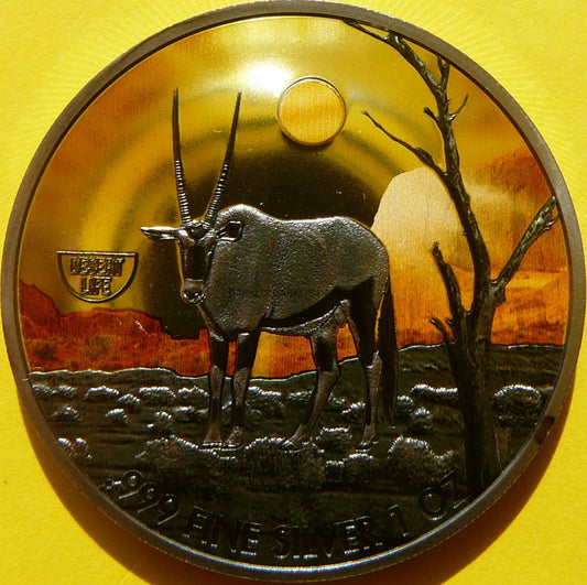 2$ NIUE 2020 ANYLOPA ORYX PUSTYNIA RUTHEN Ag 999 Oz +CE