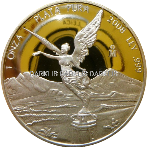 ONZA PLATA PURA MEKSYK 2008 LIBERTAD Ag 999 Oz PROOF