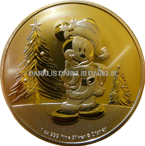 2$ NIUE 2019 MYSZKA MIKI CHOINKA ŚWIĘTA DISNEY Oz