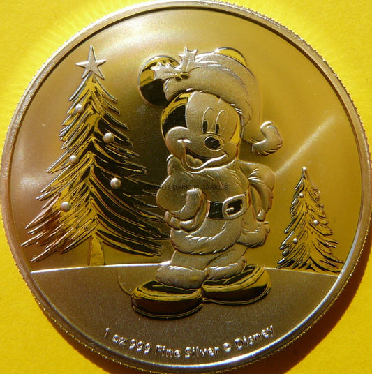 2$ NIUE 2019 MYSZKA MIKI CHOINKA ŚWIĘTA DISNEY Oz