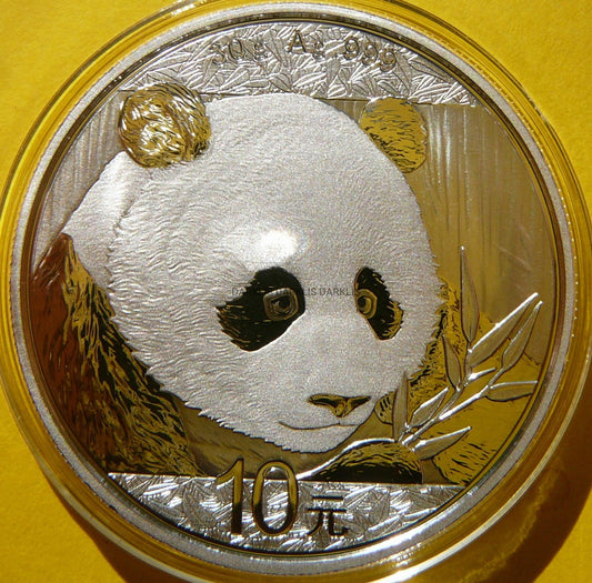 10 YUAN CHINY 2018 PANDA WIELKA SREBRO 999