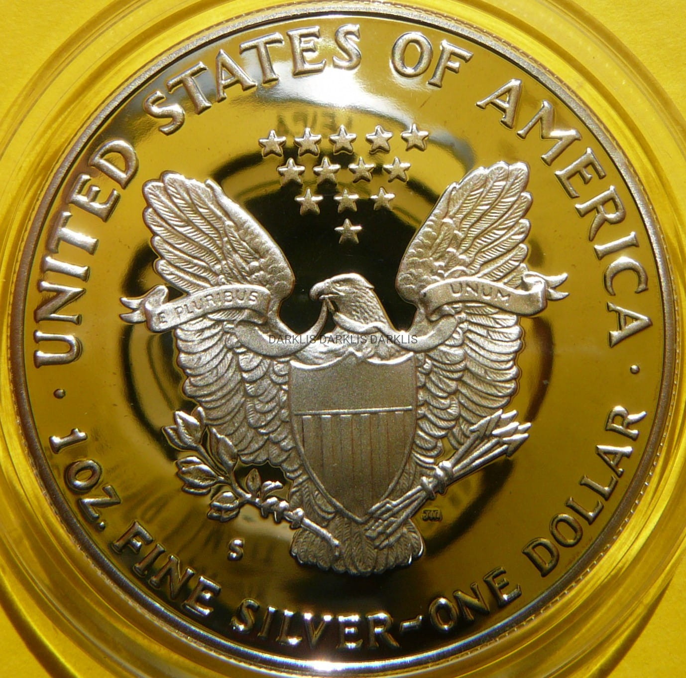 1$ USA 1990 S EAGLE BOGINI WOLNOŚCI LIBERTY Ag Oz PROOF