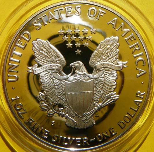 1$ USA 1990 S EAGLE BOGINI WOLNOŚCI LIBERTY Ag Oz PROOF