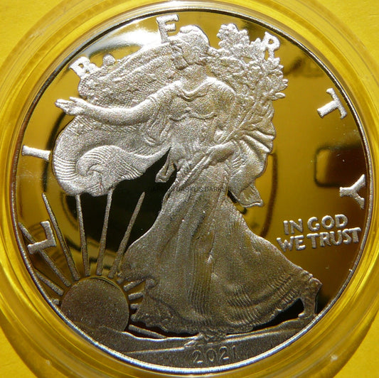 1$ USA 2021 W EAGLE BOGINI WOLNOŚCI LIBERTY Ag Oz PROOF