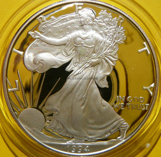 1$ USA 1994 P EAGLE BOGINI WOLNOŚCI LIBERTY Ag Oz PROOF