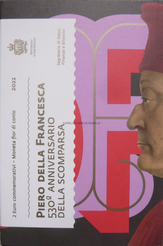 2 EURO SAN MARINO 2022 MALARZ PIERO DELLA FRANCESCA