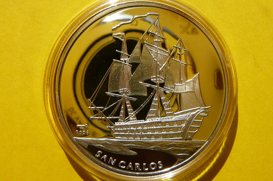 10 PESOS KUBA 2008 ŻAGLOWIEC SAN CARLOS HIT RZADKA