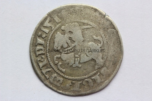 PÓŁGROSZ WILNO POLSKA 1513? ZYGMUNT I STARY STAN 3