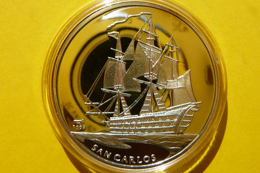10 PESOS KUBA 2008 ŻAGLOWIEC SAN CARLOS HIT RZADKA