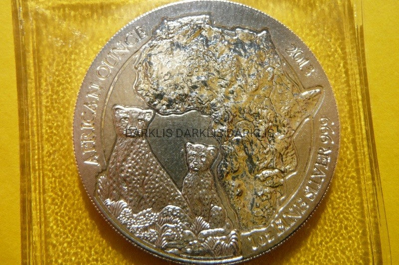 50 FR RWANDA 2013 GEPARD SREBRO 999 UNCJA darklis
