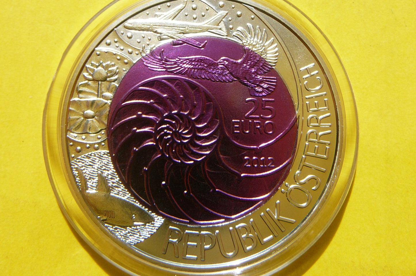 25 EURO AUSTRIA 2012 BIONIKA SREBRO + NIOB darklis