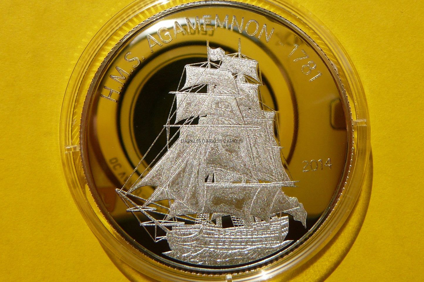 1000 FR KAMERUN 2014 ŻAGLOWIEC HMS AGAMEMNON Ag999