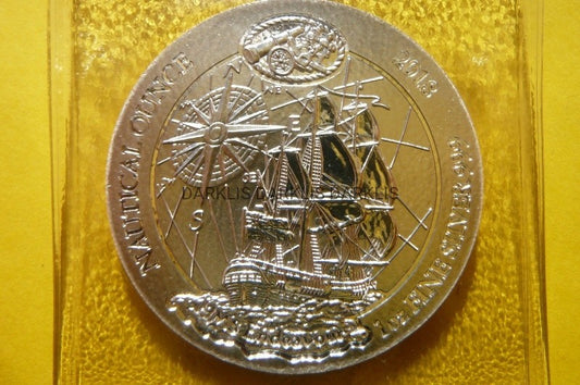 50 FR RWANDA 2018 ŻAGLOWIEC ENDEAVOUR Ag 999 Oz