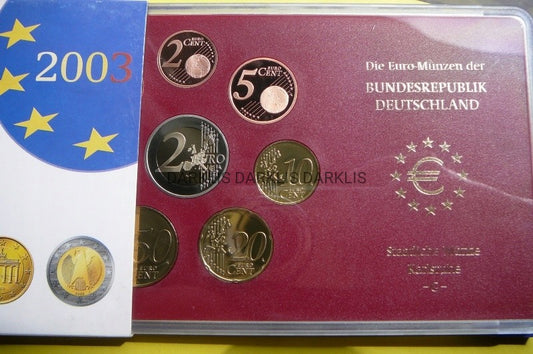 SET EURO NIEMCY 2004-G-KARLSRUHE- PROOF -MENNICZE