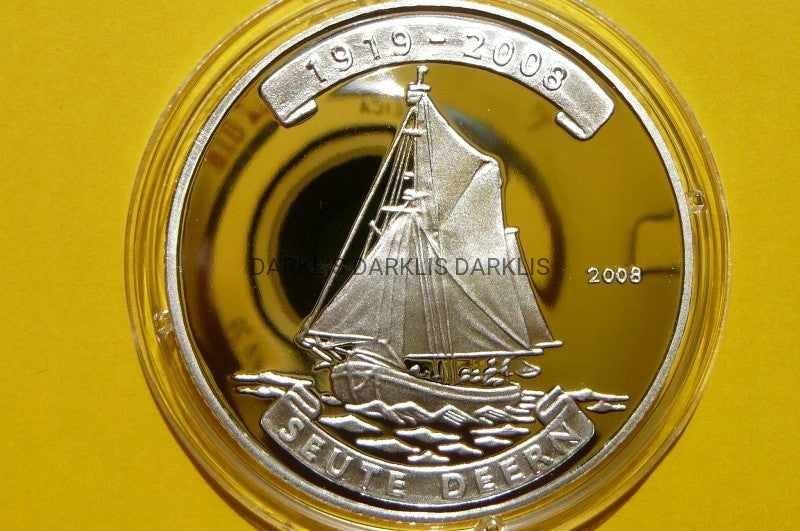 5 WON KOREA 2008 ŻAGLOWIEC SEUTE DEERN SREBRO 999