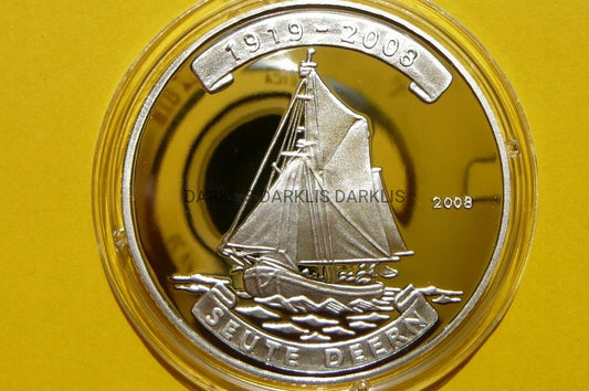 5 WON KOREA 2008 ŻAGLOWIEC SEUTE DEERN SREBRO 999