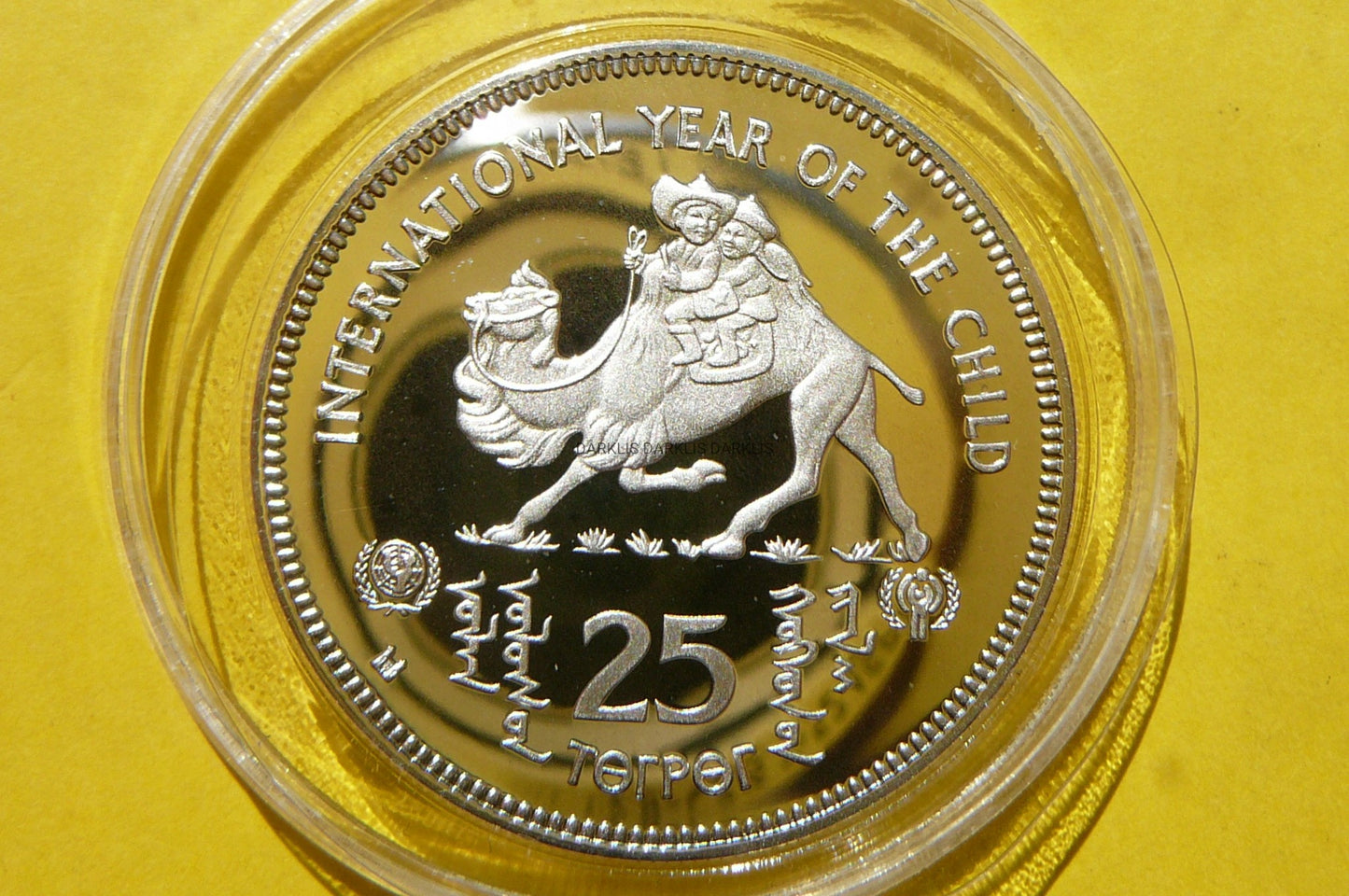 25 TUGRIK MONGOLIA 1980 MIĘDZYNARODOWY ROK DZIECKA