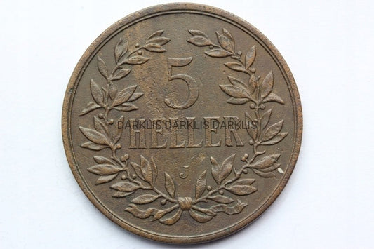 5 HELLER NIEMIECKA AFRYKA WSCHODNIA 1908 J RZADKA