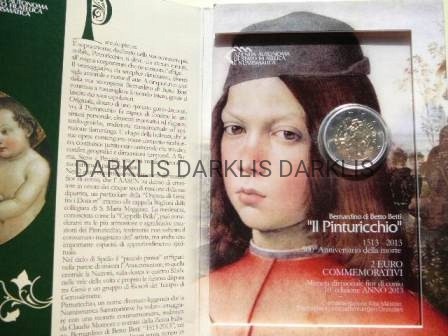 2 EURO SAN MARINO 2013 MALARZ PINTURICCHIO darklis