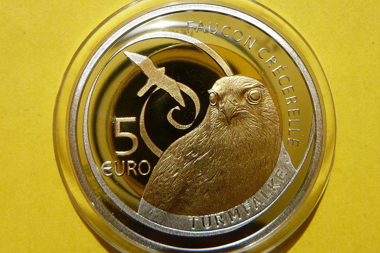 5 EURO LUKSEMBURG 2009 SOKÓŁ PUSTUŁKA ZWYCZAJNA Ag