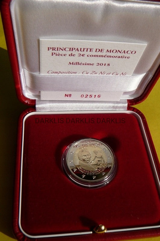 2 EURO MONACO 2018 - FRANCOIS JOSEPH BOSIO PROOF