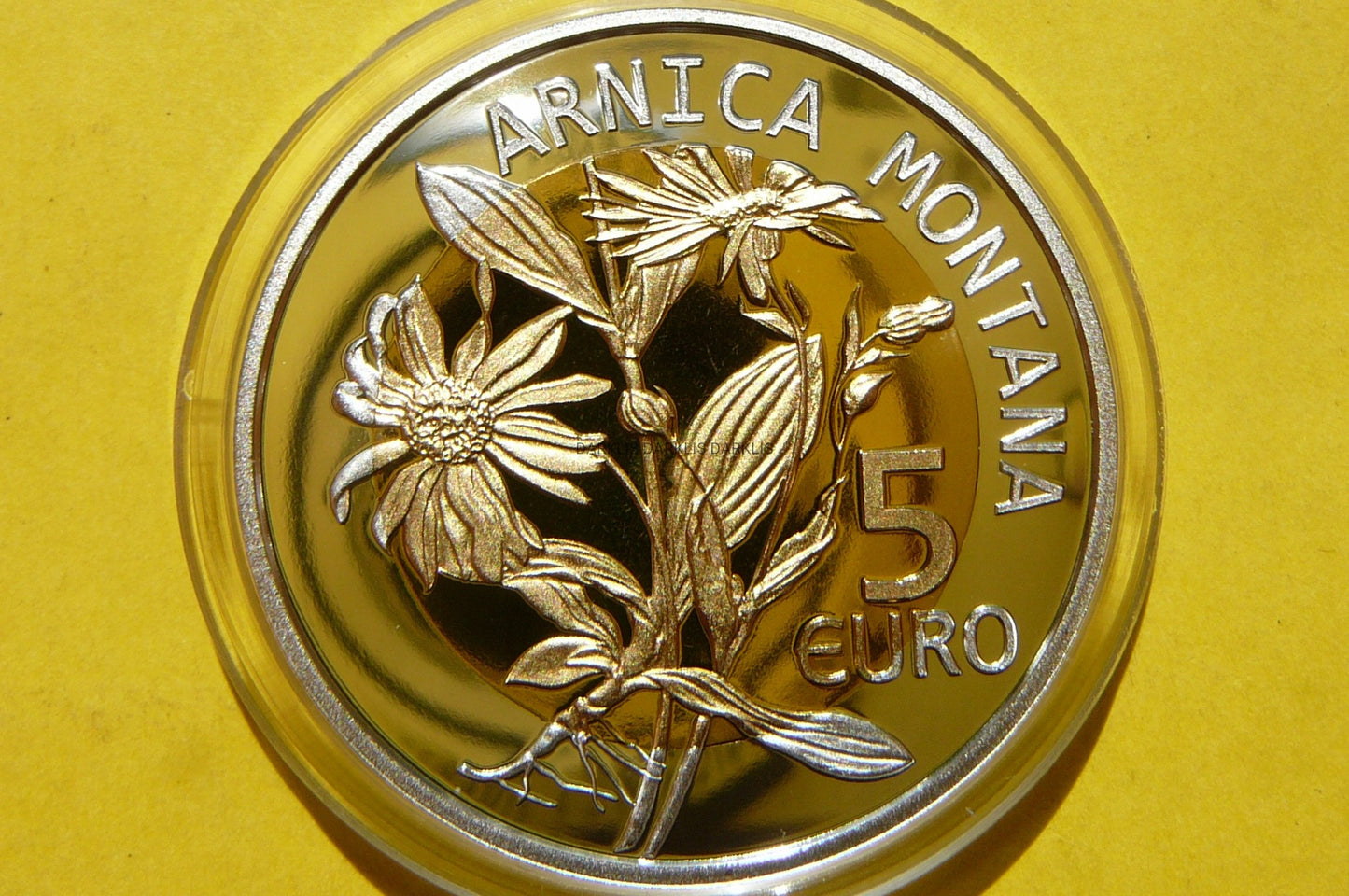 5 EURO LUKSEMBURG 2010 ARNIKA GÓRSKA RZADKA Ag/Au