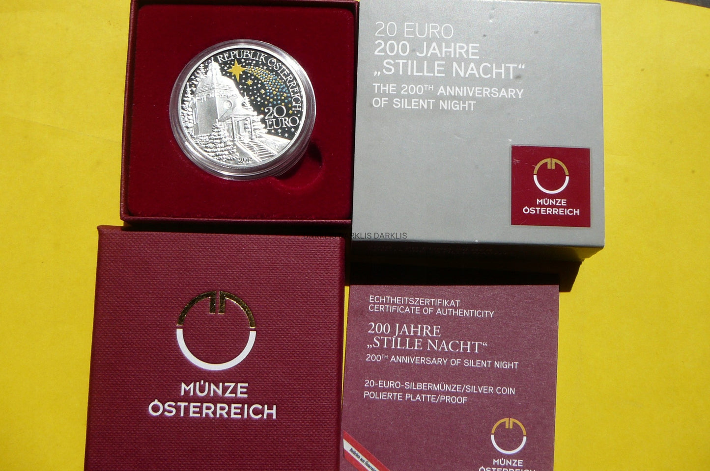 20 EURO AUSTRIA 2018 - 200-LECIE KOLĘDY CICHA NOC