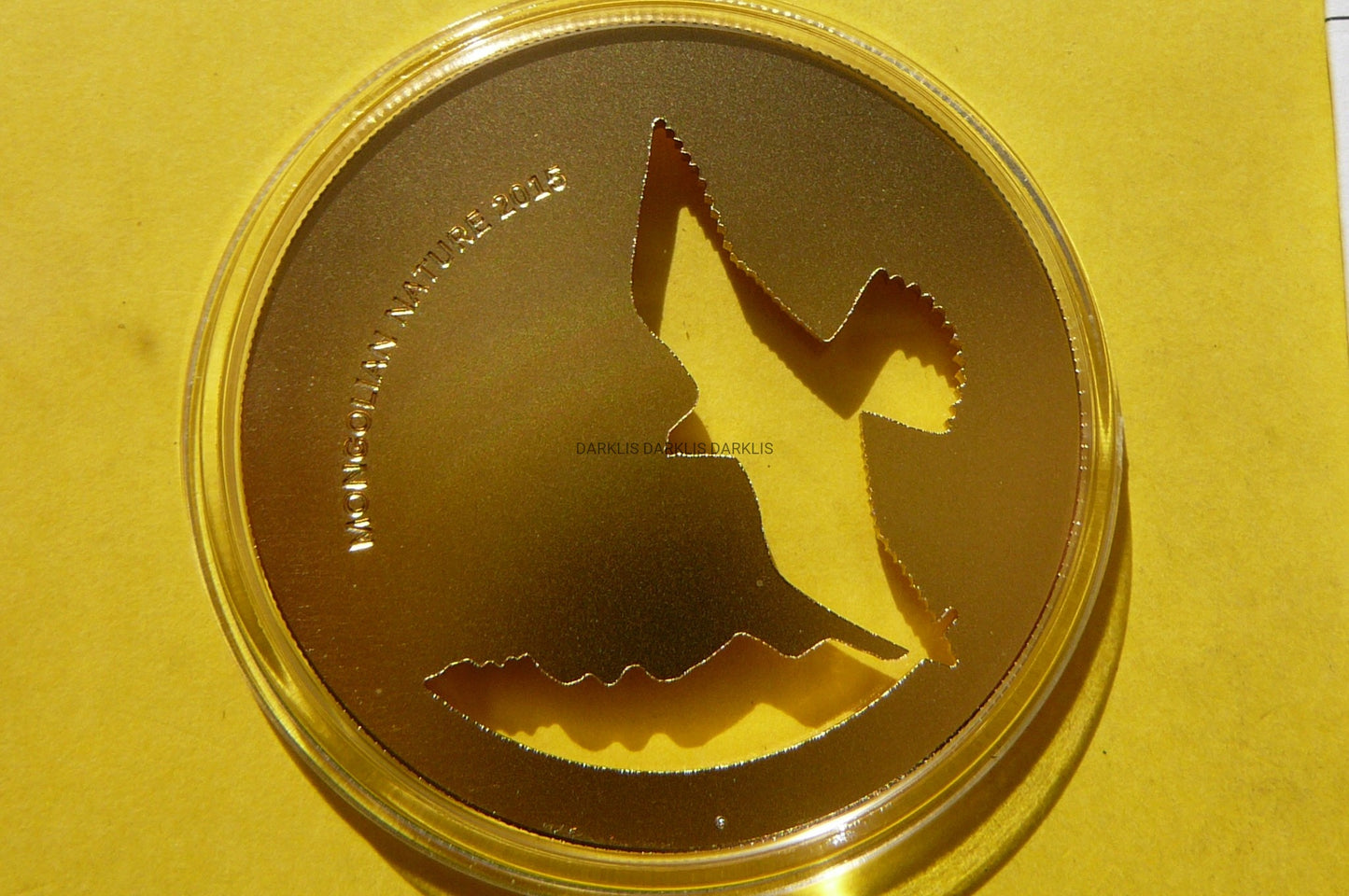 500 TUGRIK MONGOLIA 2015 SOKÓŁ RARÓG ZWYCZAJNY +CE