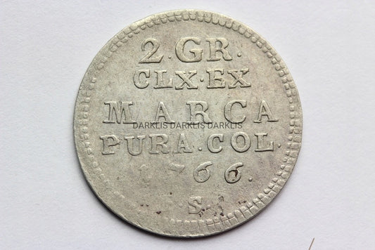 2 GROSZE POLSKA 1766 FS - S.A. PONIATOWSKI -ST.3++