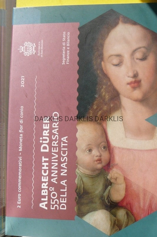 2 EURO SAN MARINO 2021 ALBERT DURER MENNICZA