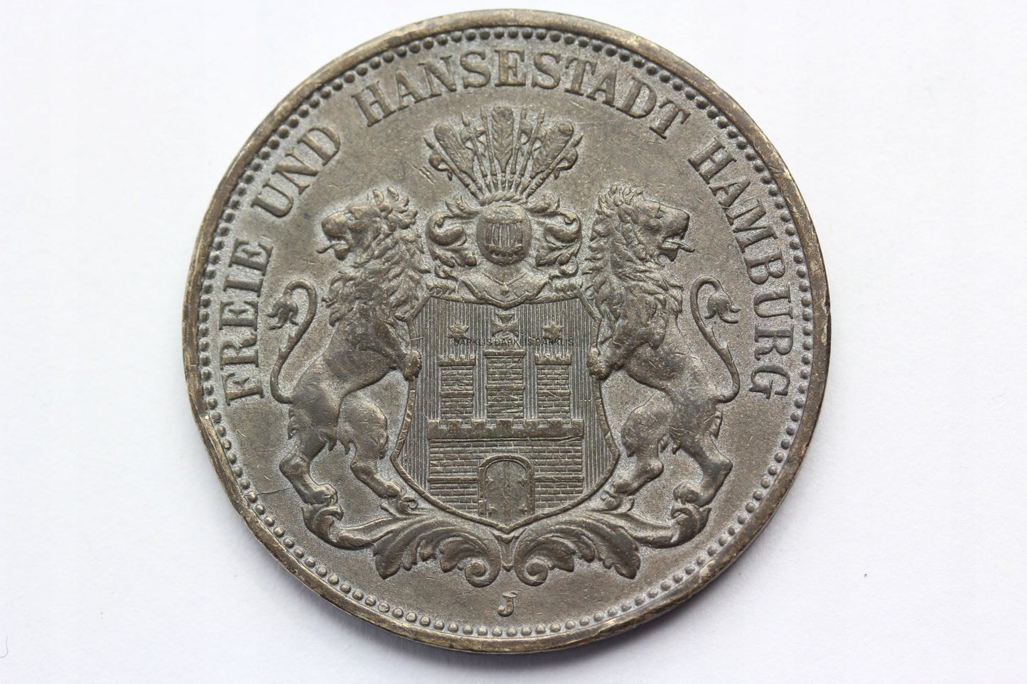 3 MARKI KAISERREICH HAMBURG 1911 RZADKA ORYG Nr.1