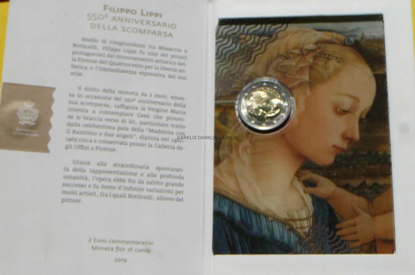 2 EURO SAN MARINO 2019 FILIPPO LIPPI MENNICZA