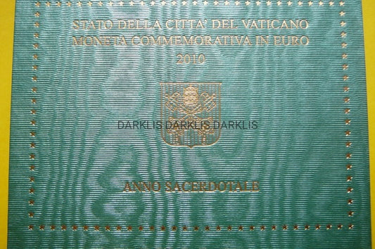 2 EURO WATYKAN 2010 - ROK KAPŁAŃSTWA - MENNICZA