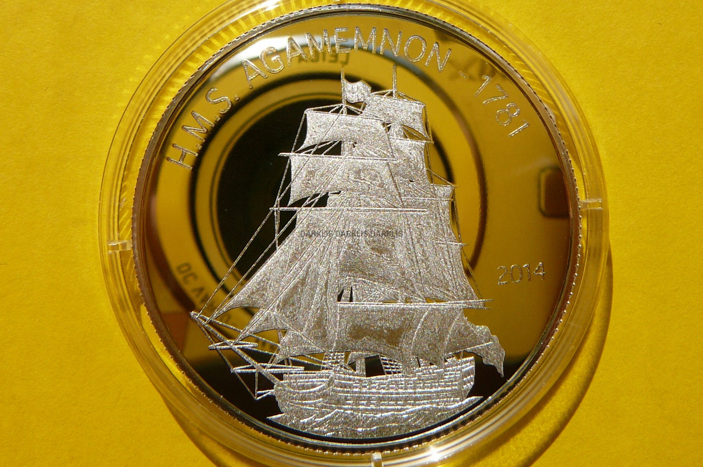1000 FR KAMERUN 2014 ŻAGLOWIEC HMS AGAMEMNON Ag999