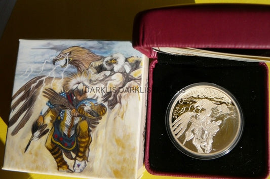 KANADA 20$ 2014 INDIANIN NANABOOZHOO KOLOR Ag 999 Oz
