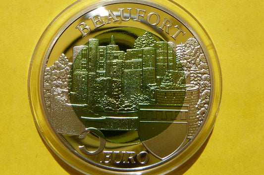5 EURO LUKSEMBURG 2013 ZAMEK BEAUFORT RZADKA Ag+CE