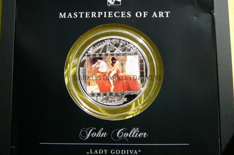 20$ 2013 MASTERPIECES OF ART LADY GODIVA Ag999 3Oz