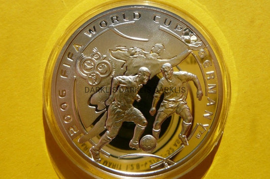 100 DRAM ARMENIA - PIŁKA NOŻNA MUNDIAL 2006 Ag 925