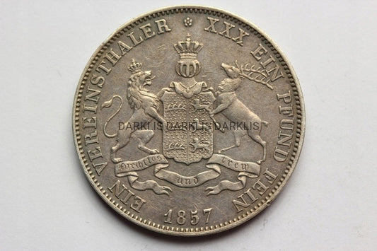 TALAR WIRTEMBERGIA 1857 WILHELM ORYG SUPER STAN!!